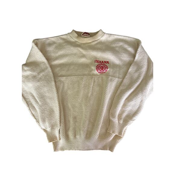 Vintage Nutmeg Mills Indiana University Sweatshirt XL Grandpacore Collegiate 90s - Picture 1 of 5